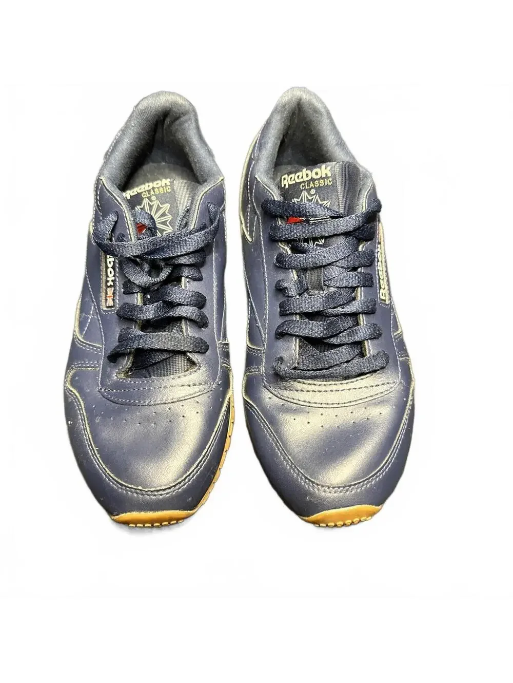 Reebok Classic Leather Vector Navy Gum Men's Low Top Sneakers